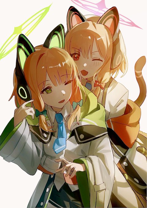 ブルアカ「#ブルアカ モモミド 」|flatしのイラスト