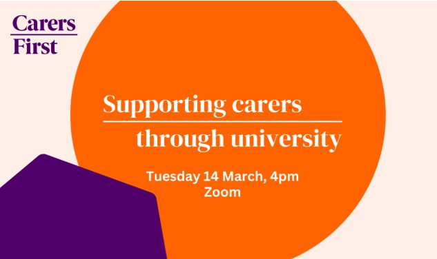 IAG Medway (@iagmedway) on Twitter photo Are you a young carer considering further education?
Join <a href="/Carers_first/">Carers First</a> on Zoom on Tuesday 14 March at 4pm for a session on the support available for carers at university and further education.
Register here - orlo.uk/CN3vM Are you a young carer considering further education?
Join <a href="/Carers_first/">Carers First</a> on Zoom on Tuesday 14 March at 4pm for a session on the support available for carers at university and further education.
Register here - orlo.uk/CN3vM