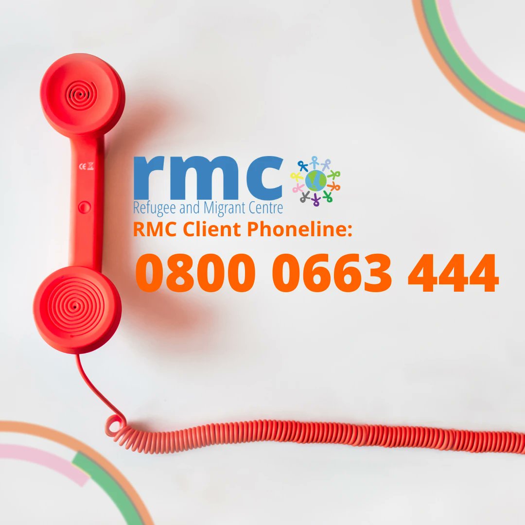 RMCentre's tweet photo. Need an update on your case? Take note of our client phone line: 0800 0663 444 or visit our website for further help: 

https://t.co/CAScYAnHpT 

#RMC #Volunteering #volunteers #charity #refugees #helpline https://t.co/C6O8iNgtK8