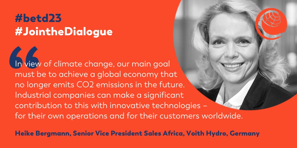 Berlin Energy Transition Dialogue (@greensofa_betd) on Twitter photo โญ Heike Bergmann, Senior Vice President Sales Africa, <a href="/Voith_Hydro/">Voith Hydro</a>, #Germany, confirmed to speak at the 9th Berlin Energy Transition Dialogue as keynote! #betd23
#GreenFuture #energytransition
<a href="/GermanyDiplo/">GermanForeignOffice</a> @BMWK <a href="/bEEmerkenswert/">Bundesverband Erneuerbare Energie e.V. (BEE)</a> <a href="/BSWSolareV/">Bundesverband Solarwirtschaft</a> <a href="/dena_news/">dena</a> <a href="/eclareon_Berlin/">eclareon GmbH</a> โญ Heike Bergmann, Senior Vice President Sales Africa, <a href="/Voith_Hydro/">Voith Hydro</a>, #Germany, confirmed to speak at the 9th Berlin Energy Transition Dialogue as keynote! #betd23
#GreenFuture #energytransition
<a href="/GermanyDiplo/">GermanForeignOffice</a> @BMWK <a href="/bEEmerkenswert/">Bundesverband Erneuerbare Energie e.V. (BEE)</a> <a href="/BSWSolareV/">Bundesverband Solarwirtschaft</a> <a href="/dena_news/">dena</a> <a href="/eclareon_Berlin/">eclareon GmbH</a>
