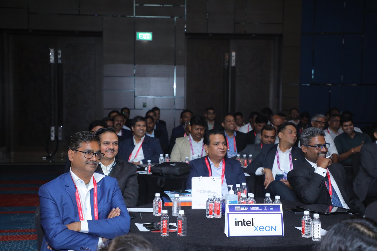 IntelIndia's tweet photo. The 12th edition of @TresconGlobal's #BigCIOShow, powered by #IntelXeon, saw many insightful dialogues, panels, and discussions with thought leaders from the industry. Check out some snapshots of the event. https://t.co/A41hDeHLzt
