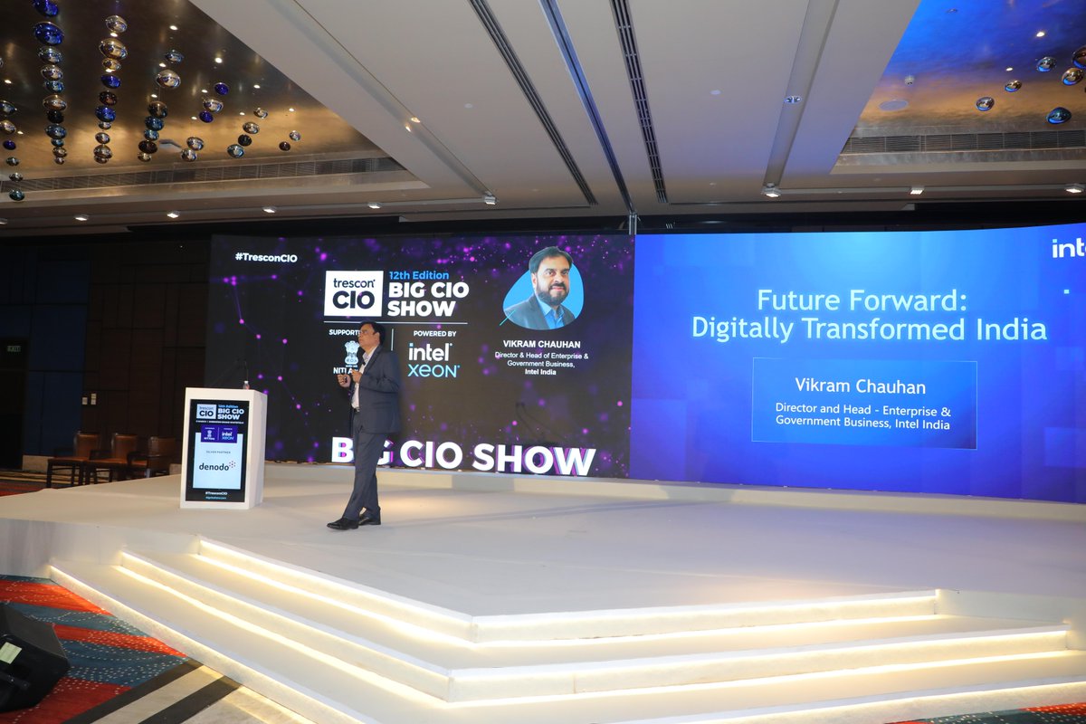 IntelIndia's tweet photo. The 12th edition of @TresconGlobal's #BigCIOShow, powered by #IntelXeon, saw many insightful dialogues, panels, and discussions with thought leaders from the industry. Check out some snapshots of the event. https://t.co/A41hDeHLzt