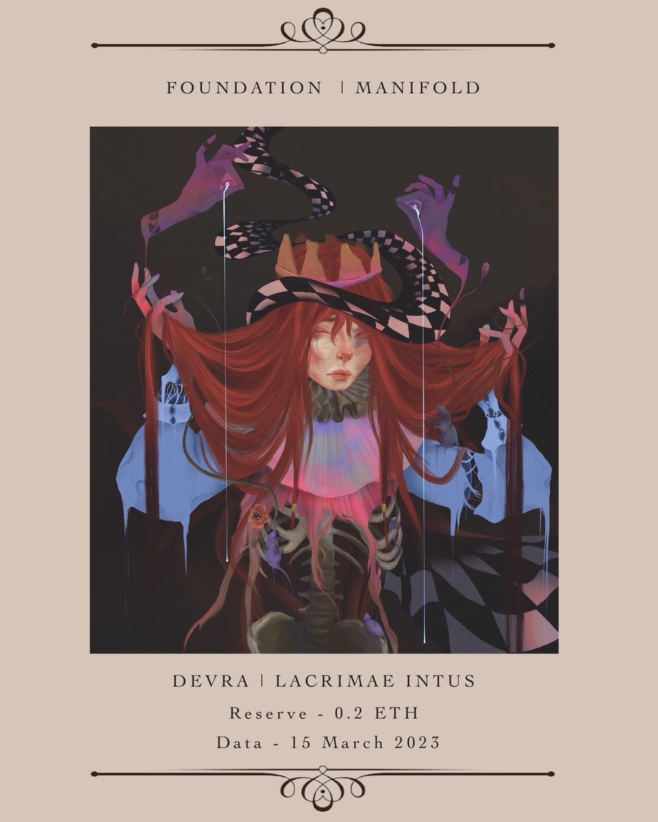 NEW ART «LACRIMAE INTUS» ♟️♥️
• 15 March 2023 on <a href="/foundation/">Foundation 🌐</a> •

Sometimes our eyes fill with tears, like a bottomless lake of pain, but it is a thousand times harder when a soul with dry eyes cries…