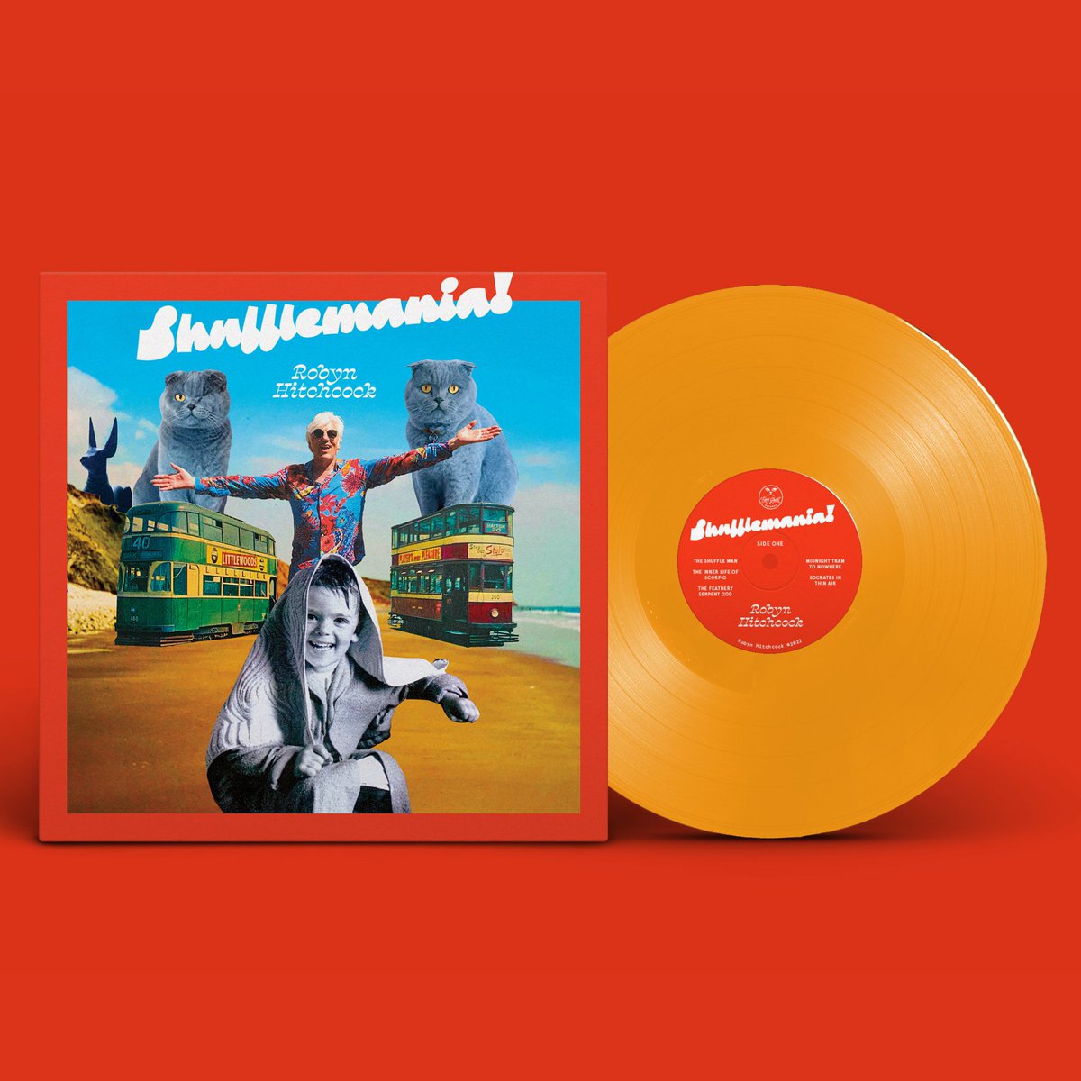 We have a very limited number of orange vinyl copies of SHUFFLEMANIA! left in stock at the Tiny Ghost Records shop. Here's the link if you'd like one: 

tinyghostrecords.shop
