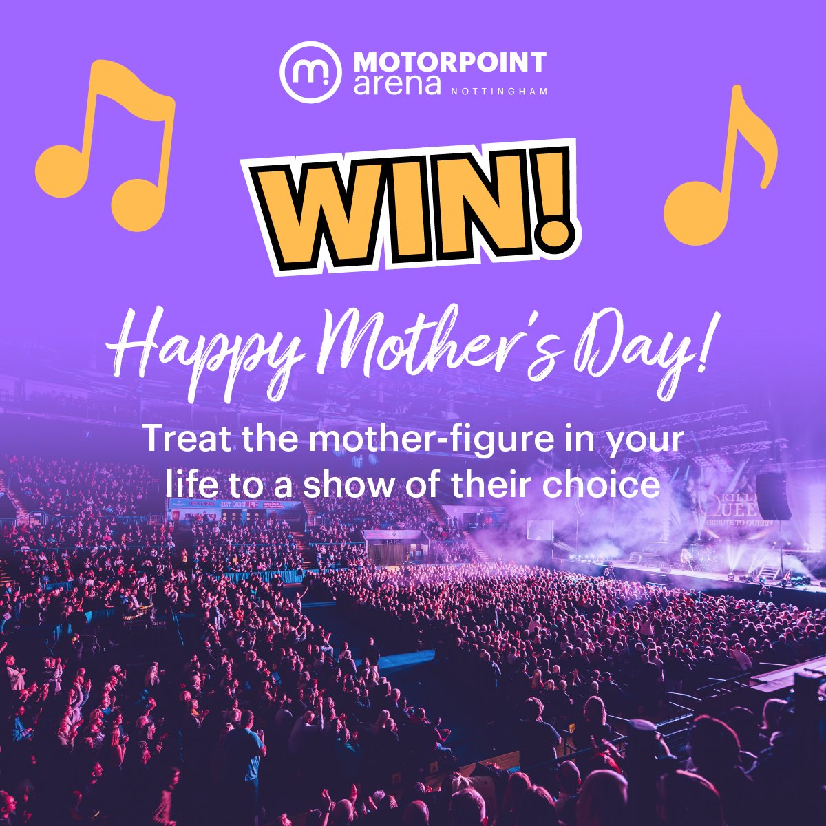 nottinghamarena's tweet photo. WIN!

As it's Mother's Day this week, we're giving away 2 tickets to an event of your choice! 🎉

TAG your mother figure in your life to treat them to a show 🥳

Competition ends Monday 20th at 10am.

Good Luck! 💐 https://t.co/E2MzR9xLZj