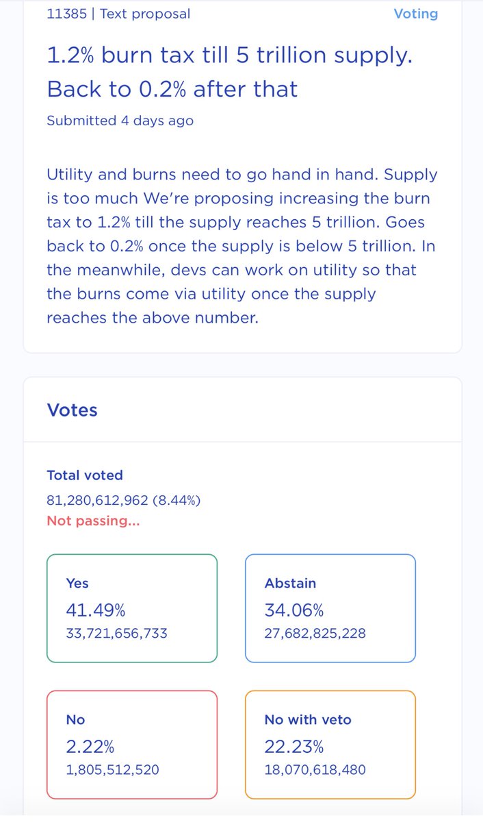 zt18306's tweet photo. We need permanent 1.2% #LUNC burn tax until we reach 1bn #LUNC supply 

#LUNCcommunity https://t.co/XrNFxeuV0D
