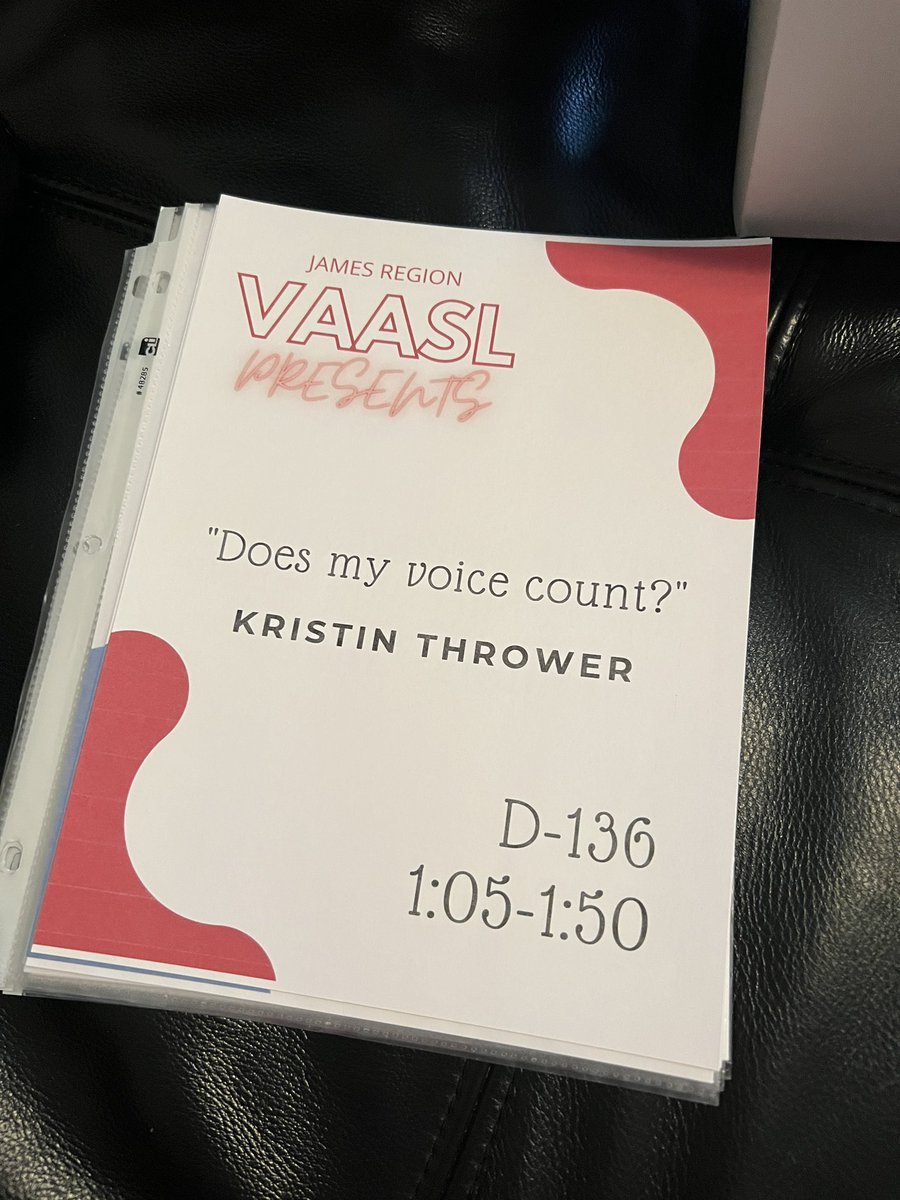 The James Regional is excited to have @MBLibrary28 presenting “Does my voice count?” It is going to be a great day! Come hear the 2022 Virginia Librarian of the Year speak! <a href="/VAASL/">VAASL</a>