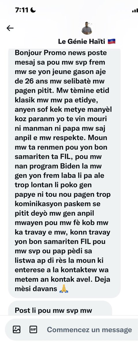 Clarenscharles_'s tweet photo. Mwen poste li janm resevwa li a . https://t.co/eenZxtZTQ1