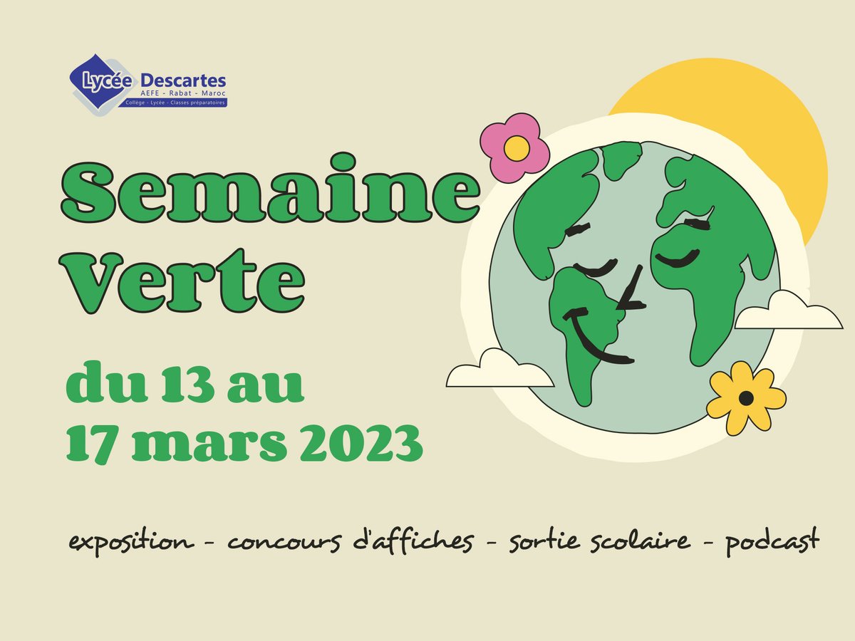 Lycée français Descartes AEFE Rabat tweet media