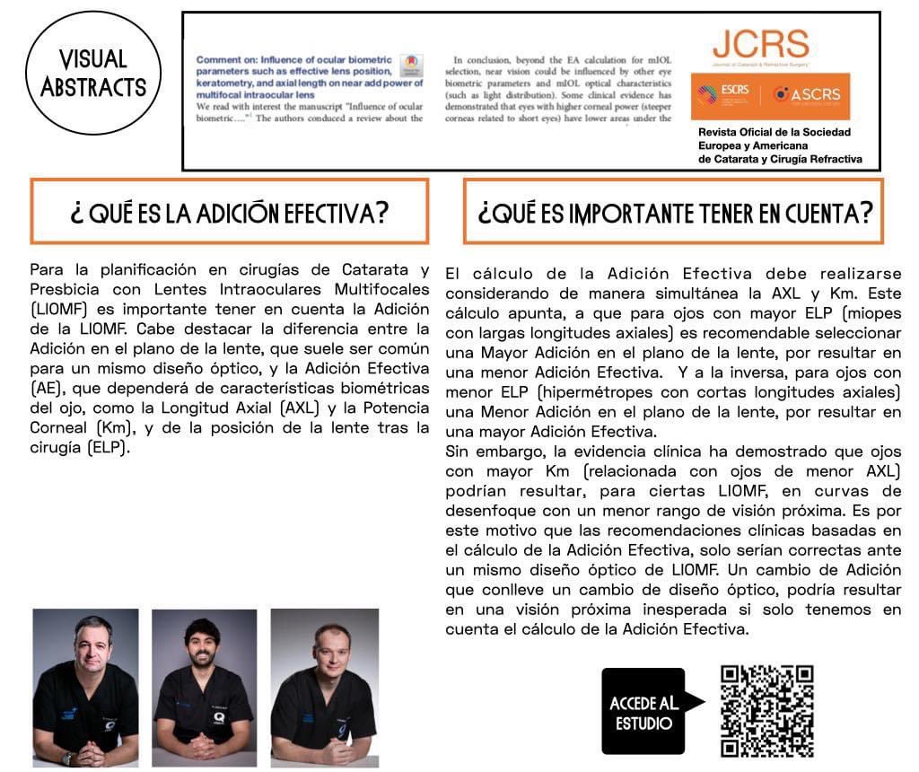 ClinicasQvision's tweet photo. #QvisionInside |#OftalmologíaBasadaEvidencia 

(1/8) Compartimos la publicación de una Letter 📄 en la prestigiosa Revista Científica Journal of Cataract and Refractive Surgery. https://t.co/WCqqQjJzuc