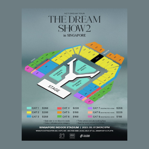 worldforyouu's tweet photo. OPEN JASTIP NCT DREAM THE DREAM SHOW 2 IN SINGAPORE

SLOT TERBATAS !!

Price 
❤️Cat 1 Rp 4,000,000
❤️Cat 2 Rp 4,000,000
❤️Cat 3 Rp 3,600,000
❤️Cat 4 Rp 3,300,000
❤️Cat 5  Rp 2,900,000
❤️Cat 6 Rp 2,600,000
❤️Cat 7 Rp 3,600,000
❤️Cat 8 Rp 3,300,000
❤️Cat 9 Rp 2,600,000 https://t.co/pqiZTbgftk