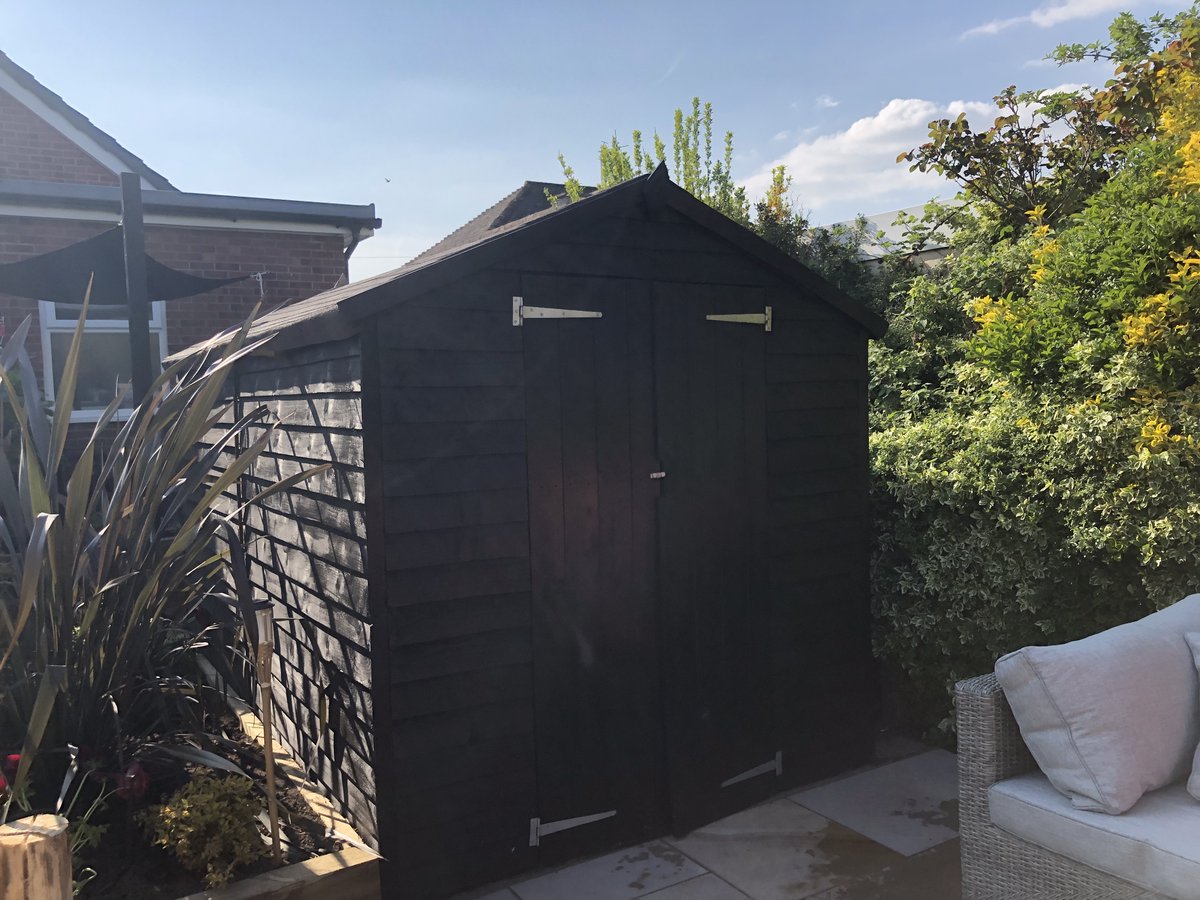 LoveYourGarden2's tweet photo. The paint we used on the refurbished shed and fences came from Protek Wood Stain https://t.co/C0UwvBlSDw