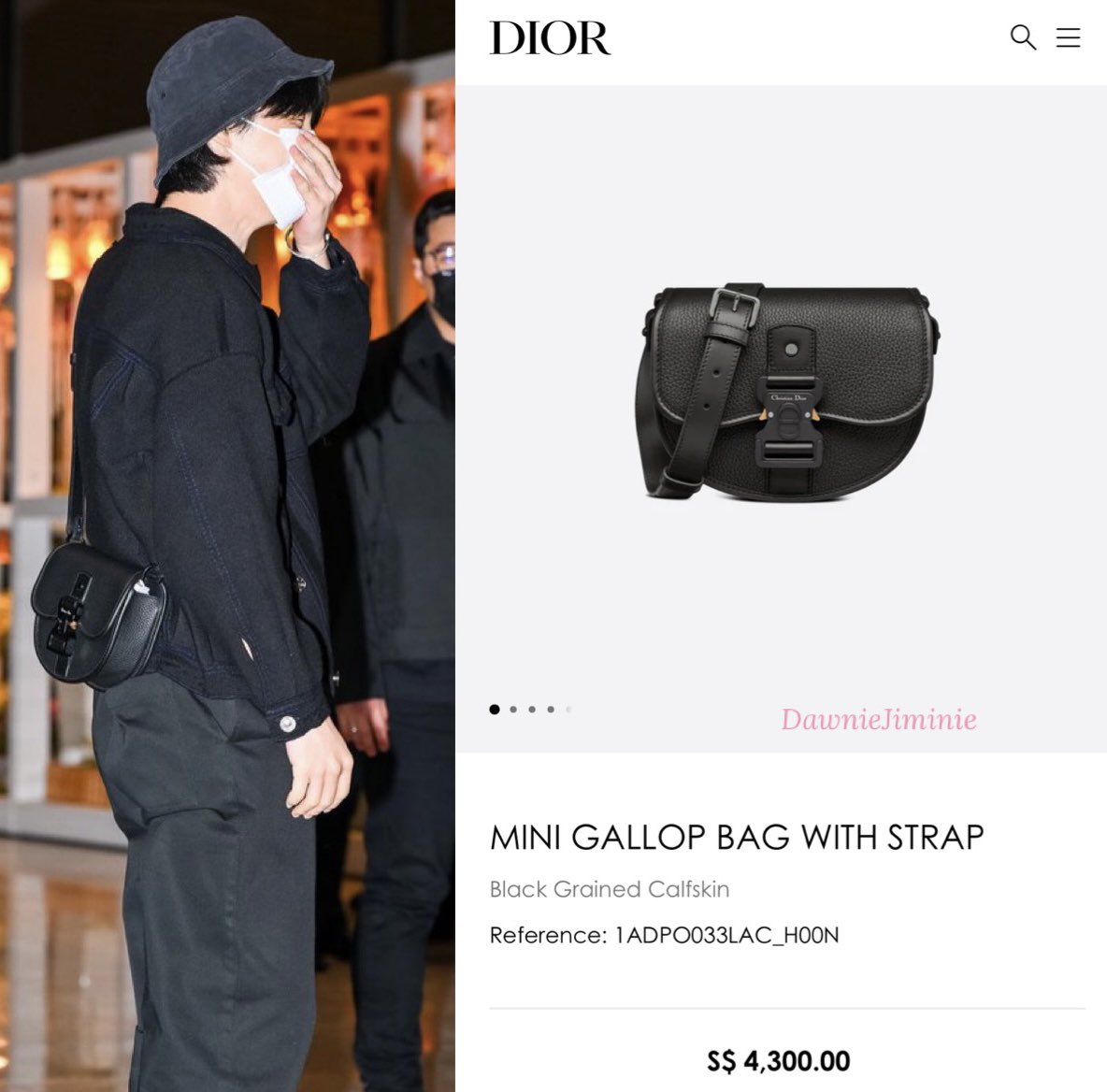 ✮DawnieJiminie✮ on X: Jimin is wearin Dior Men's Summer 2023 Mini Gallop  Bag in Black HAVE A SAFE FLIGHT JIMIN WE LOVE YOU JIMIN #JIMIN #JIMINxDIOR  #지민 #JiminxTifannyAndCo  / X