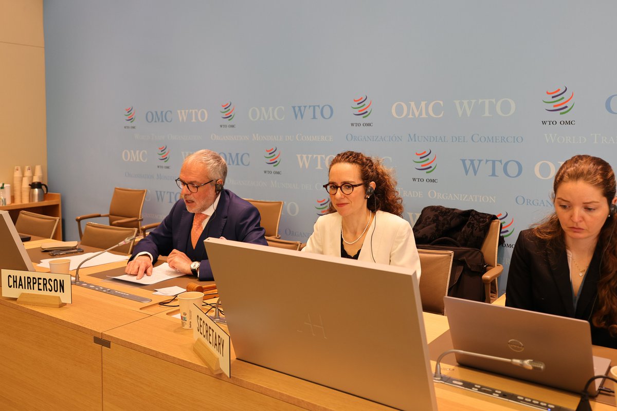 wto's tweet photo. Happening now:
The Informal Working Group on MSMEs meets to go over their work programme for 2023. The group aims to explore ways to better support micro, small, and medium-sized enterprises' participation in global trade. 

Learn more: https://t.co/501BXjaMUo

#MSMEs https://t.co/CCGEMajfwA