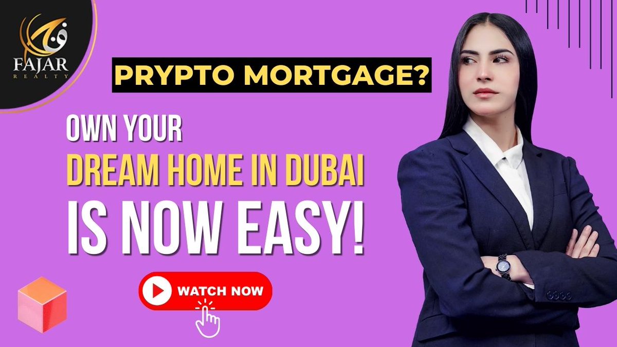 fajarrealty's tweet photo. Now You Can Get Your Dream Home In #DUBAI With #PRYPTO MORTGAGE | Watch Complete Video:
https://t.co/nR7qXzOJGw
#prypto #mortgage #pryptomortgage #Dubai https://t.co/k6VfsHgJI4