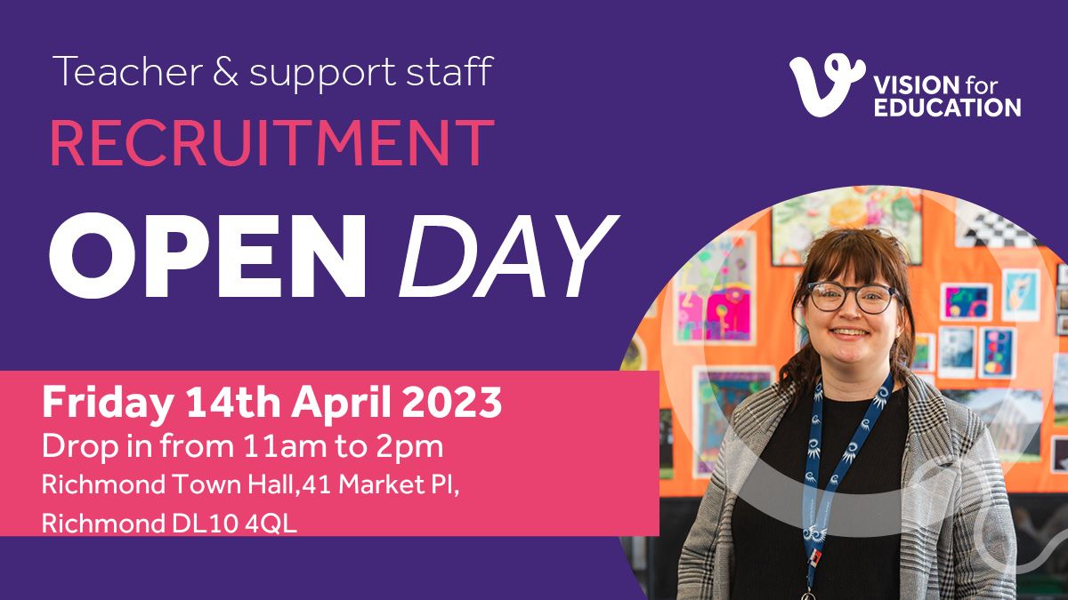 DominicV4E (@v4dominic) on Twitter photo <a href="/VisionMbroSec/">Vision for Education</a> are going to be in Richmond for an open day on 14/04/2023. Come on down to talk about your next educational role! #teachers #teachingassistant #education #newstart <a href="/VisionMbroSec/">Vision for Education</a> are going to be in Richmond for an open day on 14/04/2023. Come on down to talk about your next educational role! #teachers #teachingassistant #education #newstart
