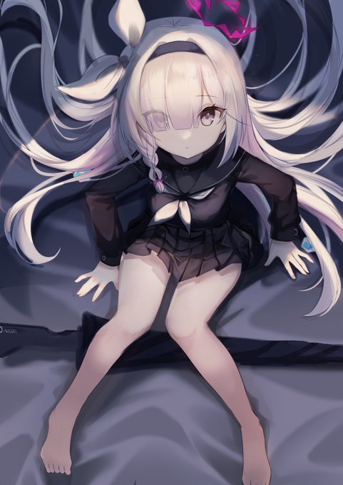 #ブルアカ #ブルーアーカイブ
ソックスなし 