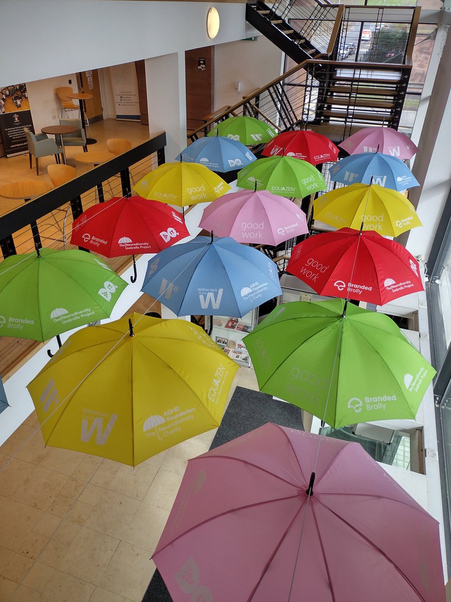 We are delighted to announce the unveiling of our very own neurodiversity umbrella installation in The Capstone at Liverpool Hope's Creative Campus, ahead of our Angel Field Festival Launch and opening showcase of ADHD the Musical.
Tickets here: thecapstonetheatre.com/whatson/angel-…