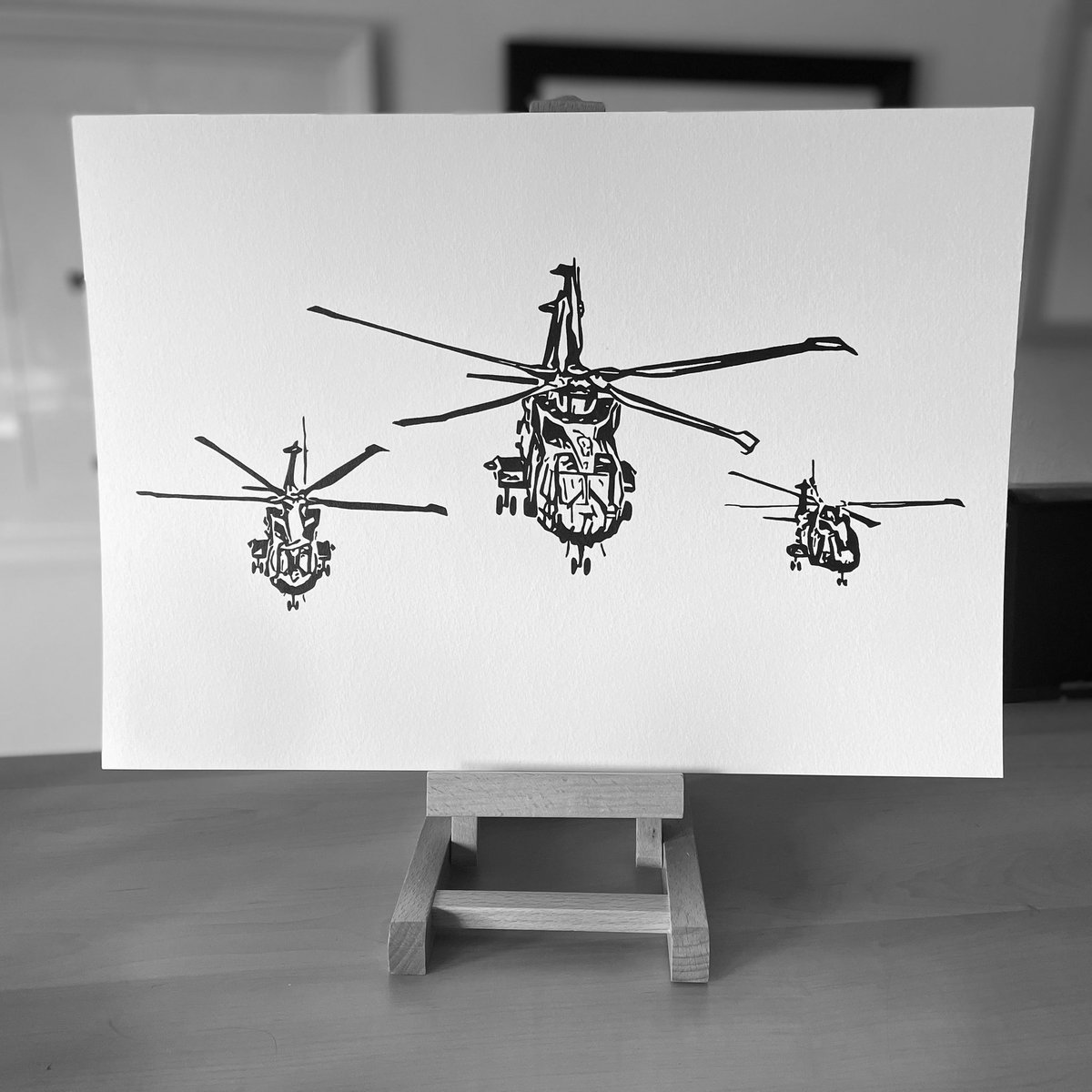 #merlinmonday

#merlin #flynavy #royalnavy #chf #846nas #845nas #rnasyeovilton #rnasculdrose #aviationart #aviation #helicopter #inkdrawing #printsavailable #commissionsavailable