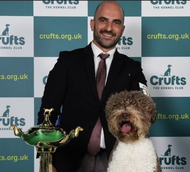 Stunning winner 😍….dog pretty cute too 🐶 
#crufts2023