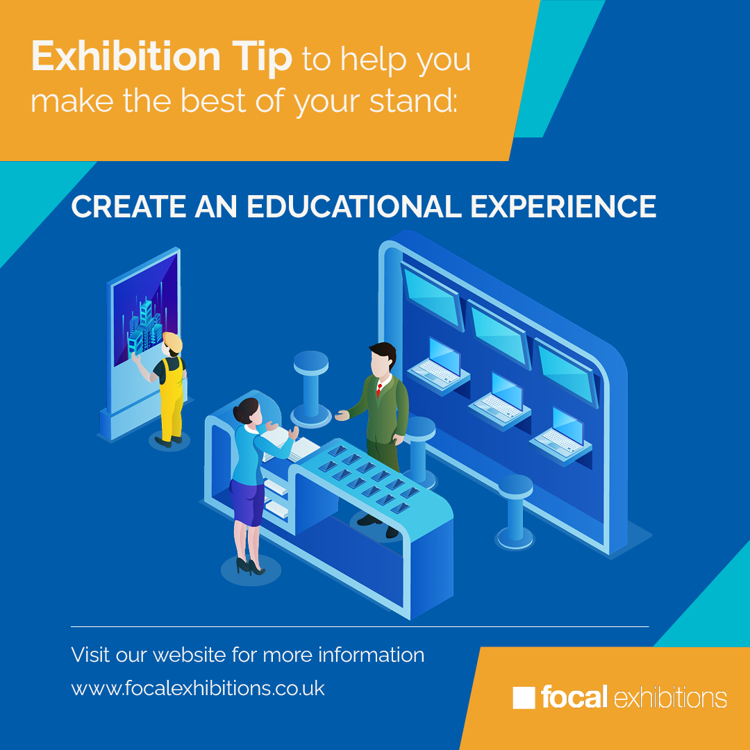 Trade shows aren't just about showcasing or getting leads.👀

People come to trade shows to learn about new products, services, and trends in their industry. If you can offer an educational experience to your target audience, they will be more likely to come back for more.👩‍🏫
