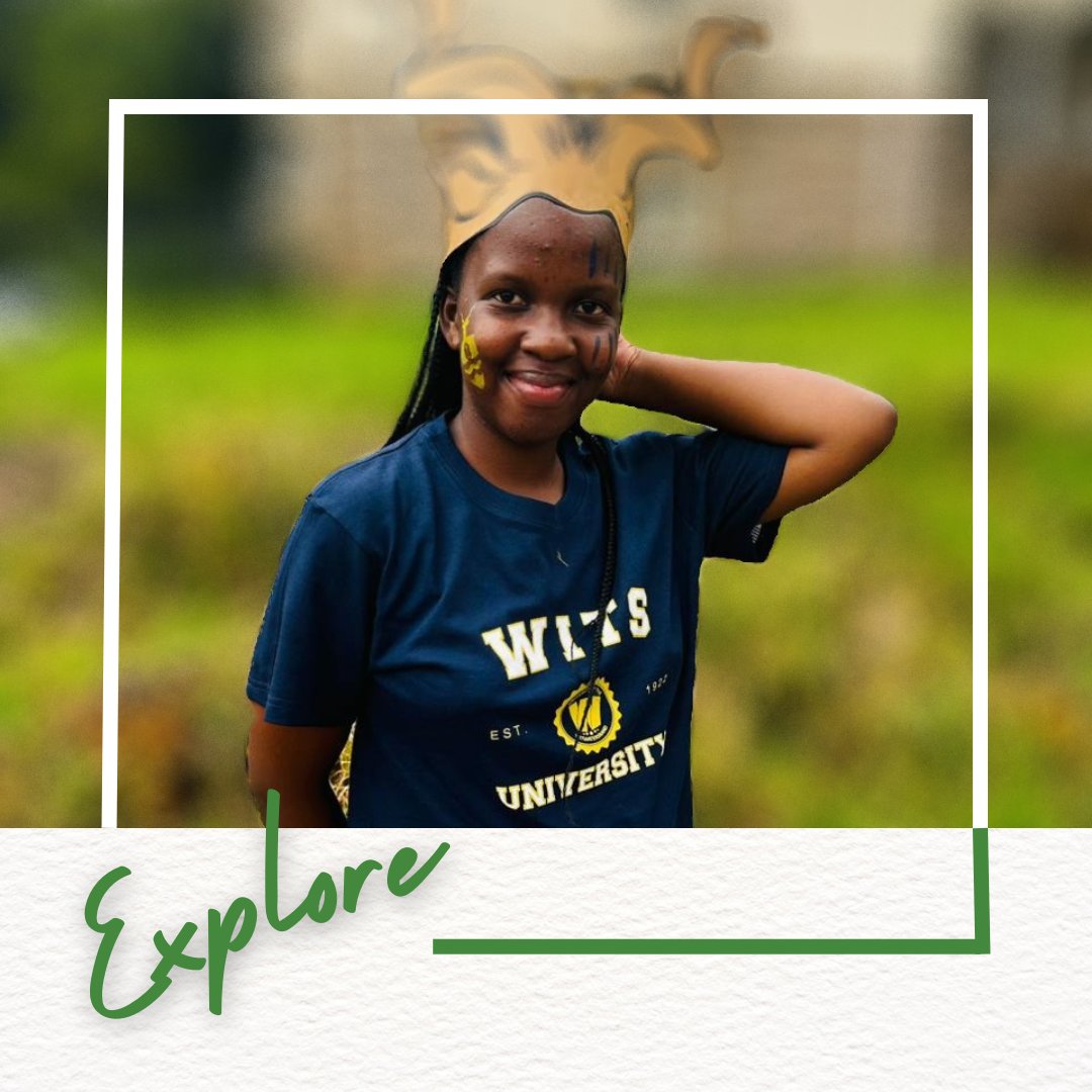 WitsCLM's tweet photo. MEET OUR NEWBIES | @Pearl18882016 is pursuing her BCom in Accounting. 

"I'm looking forward to getting the best education while enjoying the experience. I intend to have as much fun while also doing my best..."

#Witsies #HalalaWitsie @WitsSOA https://t.co/braxePapgh