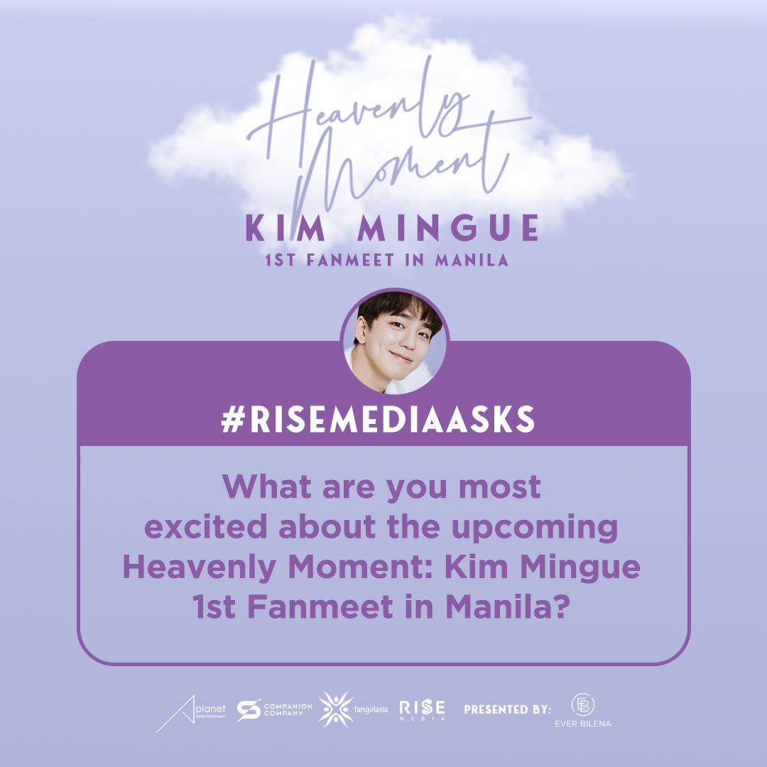 risemediaph's tweet photo. Since this is Kim Mingue’s first-ever fanmeet here in Manila, what heavenly moments are you looking forward to the most?

Share it with us and use the official hashtags. Get a chance to be on stage with Mingue by joining!

#MingueMomentinManila
#RiseMediaAsks https://t.co/c1npFjeqr0