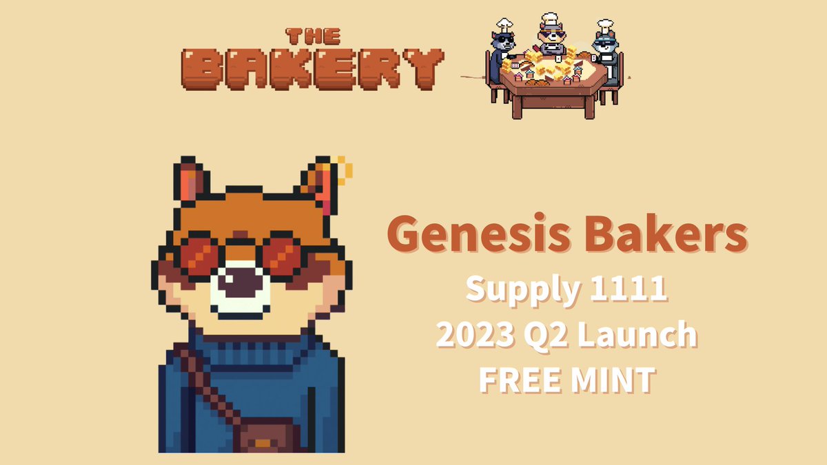 ⚡️The Bakery <a href="/thebakerygg/">Butter</a>
Coinbase、Googleなどからエンジェル投資を受けているThe Bakeryの$BUTTERを簡単にもらう方法👀

🔷1111個のNFT Genesis Bakersローンチ予定
🔷GenesisのWLは$BUTTER保有量上位1000位までもらえる予定
🔷$BUTTERを使って提携PJのWLも購入可能

$BUTTERの獲得方法は⏬
#NFT