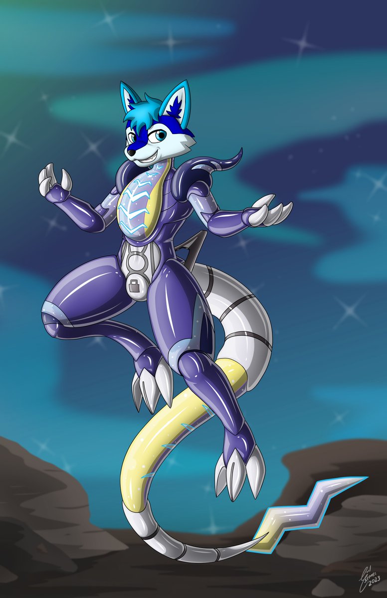 Evil_Essense's tweet photo. Finished the commission for @DatBlueHusky 
Showing off his Miraidon suits. https://t.co/CWtYrfeXzv