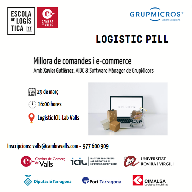 CambraValls's tweet photo. 📢 Dimecres 29 de març, tornen les càpsules de #logística‼️
➡️ Parlarem de la millora de les #comandes i #ecommerce
🗓️29 de març
🕓16hores
Amb la col•laboració de @grupmicrosetiquetes
📝valls@cambravalls.com al 977 600 909 o https://t.co/n3rfiK369F
#EscoladeLogísticaCambraValls https://t.co/Gxz8CwyARA