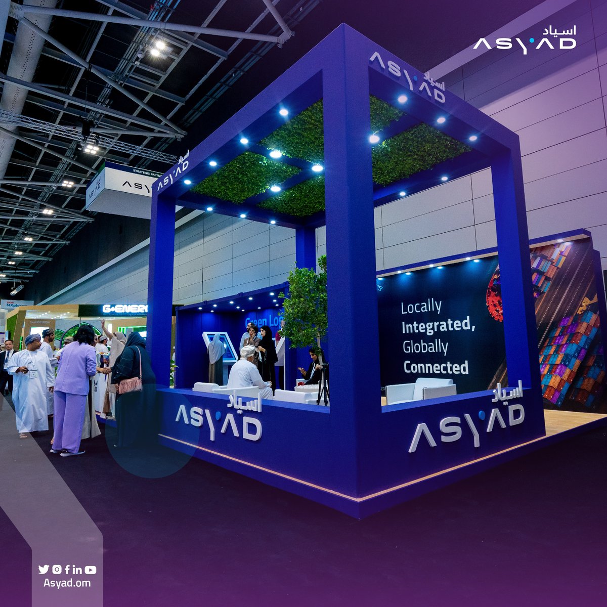 AsyadGroupOman's tweet photo. سعادة محسن بن سيف الحضرمي، وكيل وزارة الطاقة والمعادن، يزور جناح #مجموعة_أسياد خلال #أسبوع_عُمان_للاستدامة، ويؤكد على الدور الريادي الذي تلعبه أسياد عبر مبادراتها الخضراء المُبتكرة، في المساهمة في تحقيق مستقبل مستدام لـ #سلطنة_عُمان. https://t.co/cKefob5lwa
