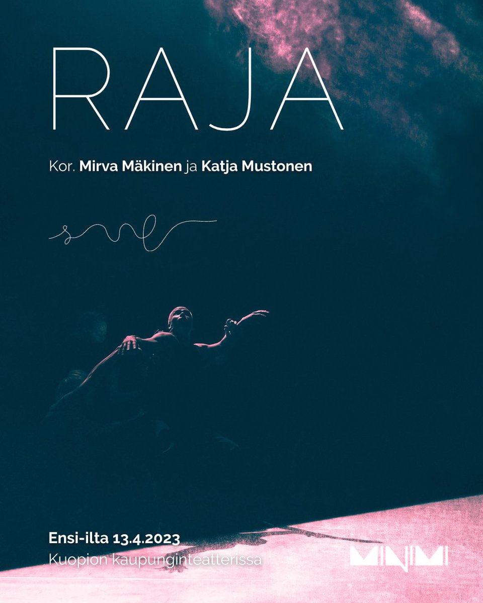 DT_Minimi's tweet photo. Mirva Mäkisen ja Katja Mustosen koreografioima Minimin kevään 2023 kantateos RAJA saa kuukauden kuluttua ensi-iltansa Kuopion kaupunginteatterin Maria-näyttämöllä. Lue lisää ja osta liput https://t.co/ZJhrRSipDN https://t.co/8Eq3SamWLh