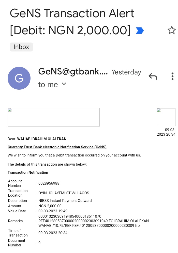 ibrolawon's tweet photo. Nothing has been done for this transaction @gtbank @gtbank_help and @OPay_NG @OPayNigeria https://t.co/1JO2PN5HzT