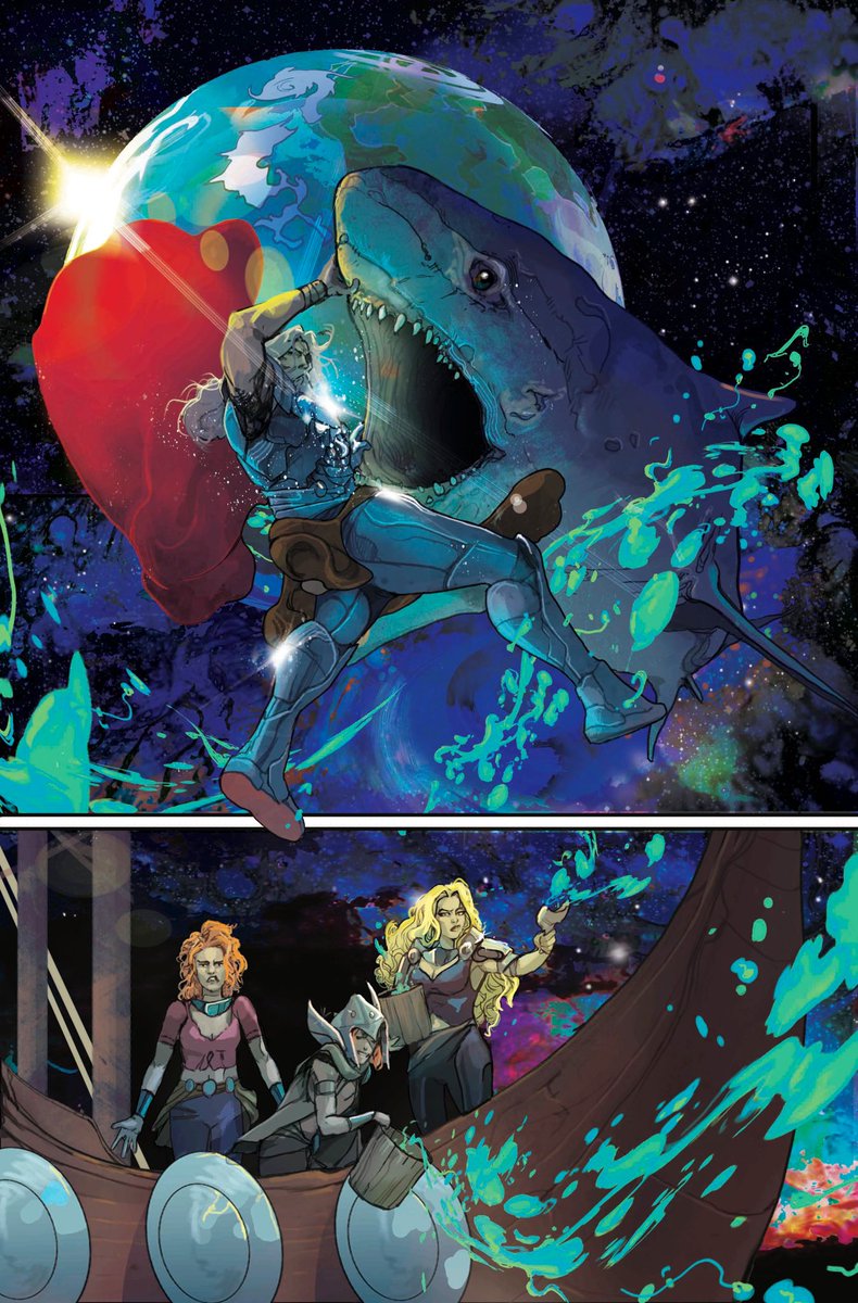 RT @cjwardart: King Thor vs Space Shark https://t.co/AzzyF3vavc