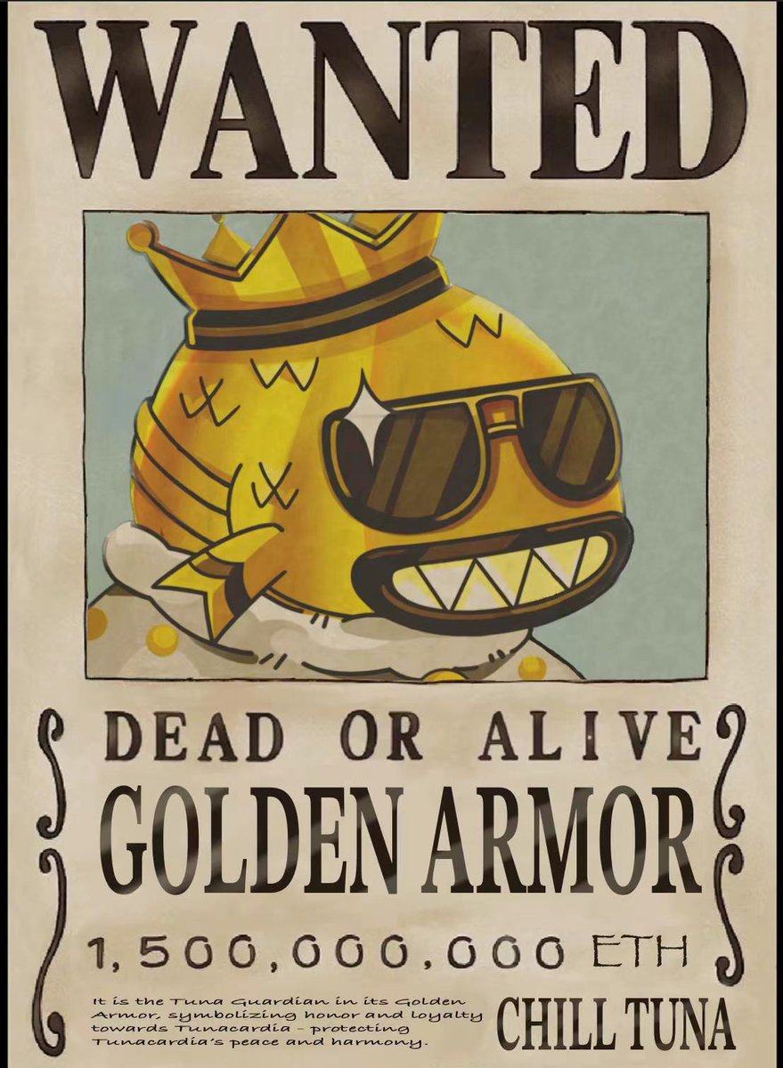 ChillTunaNFT's tweet photo. -Detective Agency-

Sunflower Detective: Any reasons why all the victims of this series of murder cases are Golden Armor Tuna?

Assistant: Another Golden Armor Tuna has been killed again!

-Crime Scene, 1 hour ago-

Mystery men: golden armors are so rare, we can get a good price! https://t.co/Gz9ZDRxUOh