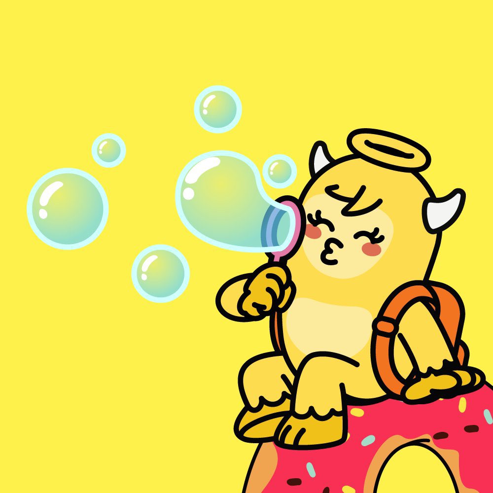 🌈GM!

Nothing beats the joy of watching YellowMonster blowing bubbles and radiating positivity! 💛✨Happy Monday monster fam!