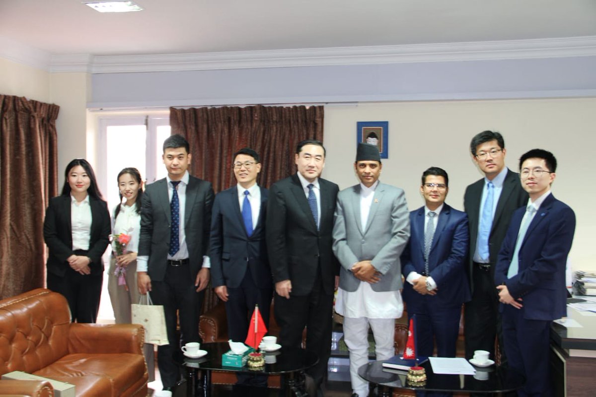 Meeting between Secretary Mr. Madhu Kumar Marasini and Mr. Zhang Shaogang, the Vice Chairman of CCPIT, China! Issues related to exploring the untapped export potentials of Nepal and enhancing bilateral trade and investment cooperation were discussed. <a href="/madhumarasini/">Madhu K. Marasini</a>