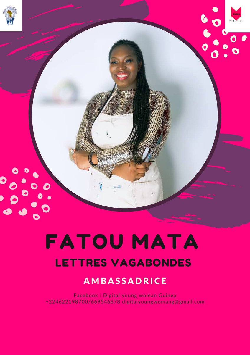 baldeaicha21's tweet photo. Nous lançons la 4ieme édition de Digital young woman Guinea!
Former les jeunes filles gratuitement dans les métiers du digital !
Associez votre image 😊😊 https://t.co/qAJcPbaN9j