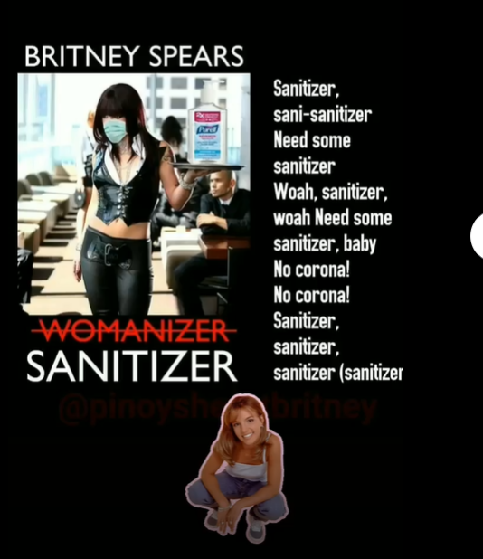 britneyxytube's tweet photo. Happy 3rd year-anniversary to this meme!!! 🦠🦠👏

#womanizer #sanitizer #britneyspears #Purel https://t.co/GuadMsoiBP