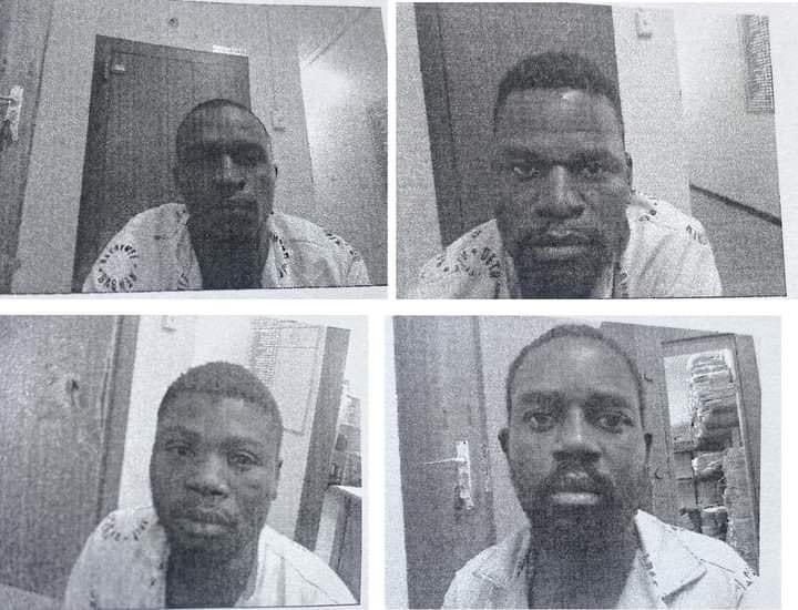 AdvoBarryRoux's tweet photo. A group of armed thugs attacked &amp; shot at Police transporting six awaiting trial prisoners in Limpopo &amp; freed the prisoners this morning. The escapees during the attack are:

Forward 26, Shingirai 32, Brilliant 26, Erick 35, Moses 32 &amp; Alex 35.

All escapees are Zimbabweans https://t.co/h9nJCdiroy