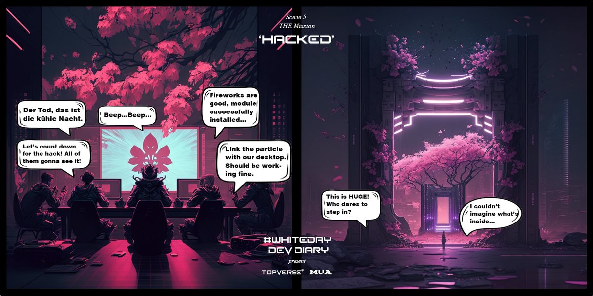 📔#WhiteDay Dev Diary 📔 5

As the creators are finalising the #WhiteDay Portal, hackers start their first strike towards #Terminus City.

This time, the Beep sound comes from the other side of the table, towards the triumph and for the glory...

Get ready for the great launch 🎁