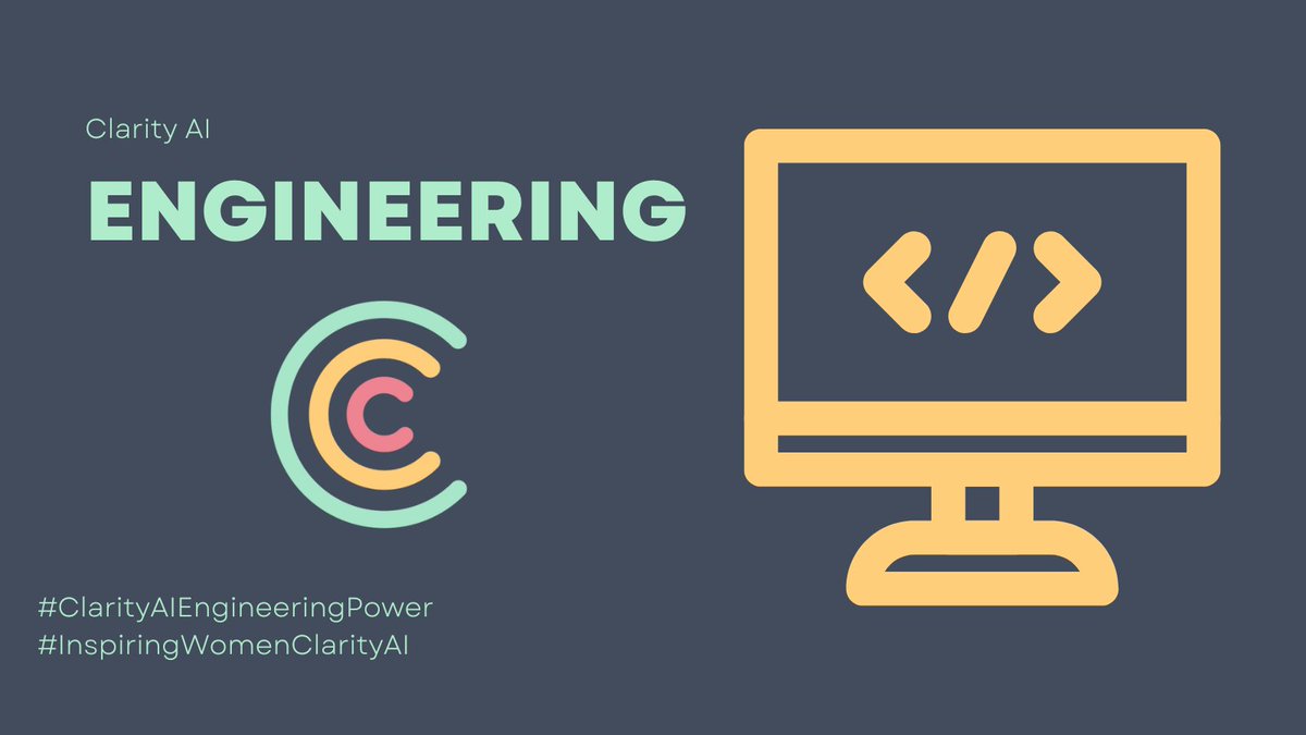 This month is perfect for us to start a new 🧵! We want you to meet our Engineering Team 🤓 Starting with our amazing #InspiringWomenClarityAI They will tell us a little about themselves and what is a thing they are proud about🚀

#ClarityAIEngineeringPower