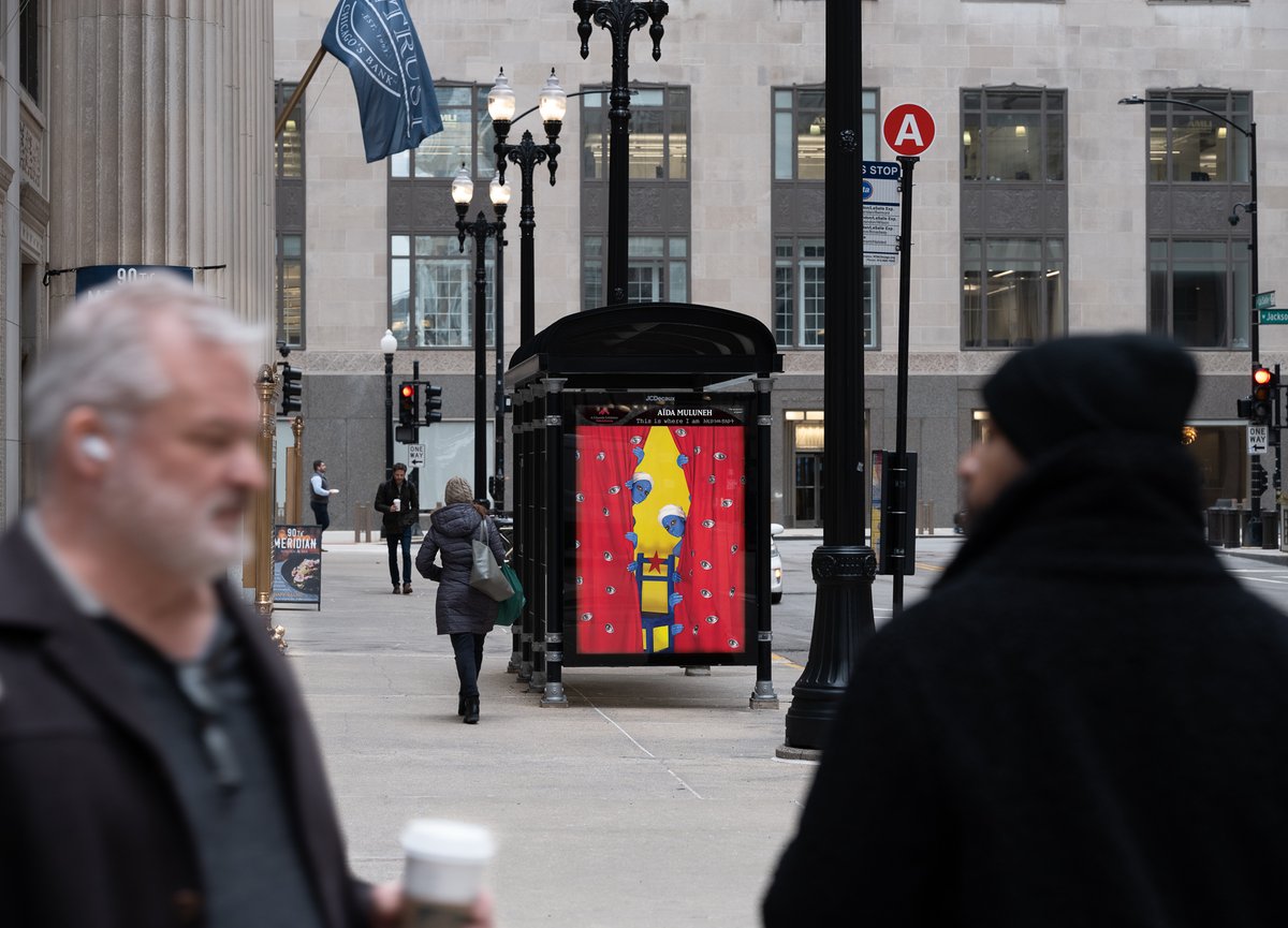 JCDecauxGlobal's tweet photo. @aidamuluneh takes you on a journey into her experiences as an Ethiopian woman and immigrant on @JCDecauxNA's bus shelters in the US and Côte d’Ivoire. @PublicArtFund's exhibition "Aïda Muluneh: This is where I am".

📸 Ben Saïd, Timothy Schenck, David Sampson, Nicholas Knight https://t.co/KI7zRZ57eP
