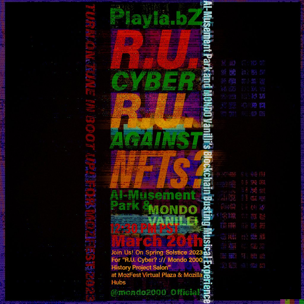 jamesemarks's tweet photo. Global Village 📻
Global Theatre 🛰️
@McLinstitute #TheMediumIsTheMessage
Following our 2022 multi- dimensional 🌐🎭 DiY poetry #MozFest session with @amicusadastra we're back with cyber-culture pioneer #RUSirius #RUCyber #MONDO2000 #FreekMinds 🌈
12.30 PST
9.30 CET
8.30 GMT https://t.co/uDJhgbxRTy