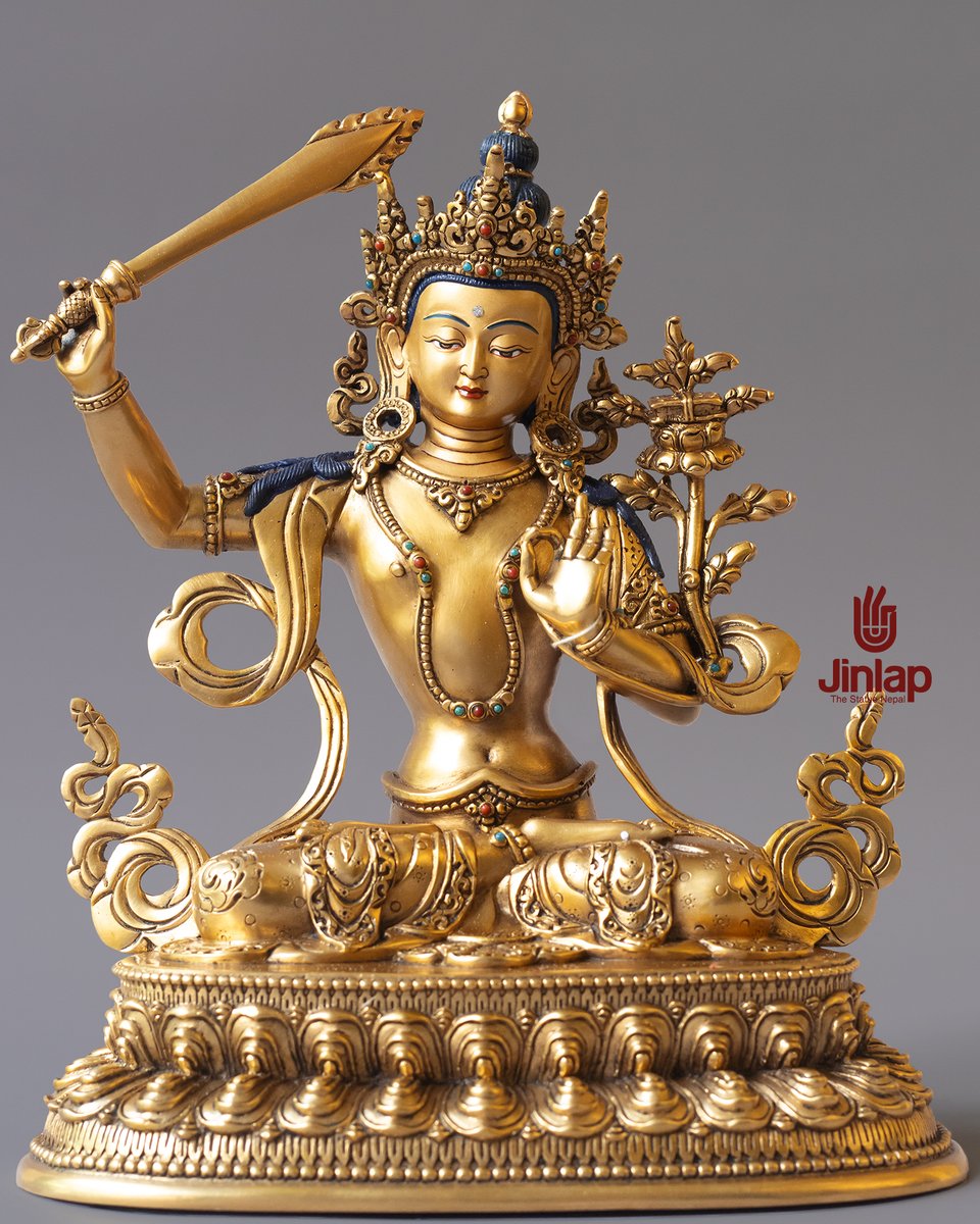 JinlapC's tweet image. Manjushri Statue, Authentic Hand-carved Art, Glided with Pure Gold, The Statue Nepal, Jinlap
#manjushristatue #wisdomdeity #glidedinpuregold #buddhism #artforliberation #preservingauthenticart #thestatuenepal #Jinlap

etsy.com/shop/ThankaNep…