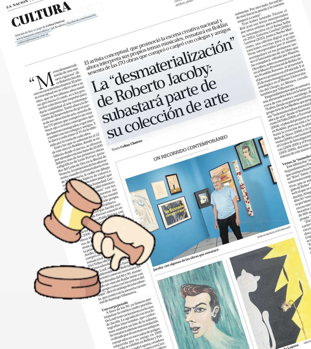 cchatruc's tweet photo. Hoy en @lncultura: las obras de la colección de #RobertoJacoby se exhibirán desde el jueves en Roldan https://t.co/rJPfvtfWcX #arte #art https://t.co/9Q7WhESJqj
