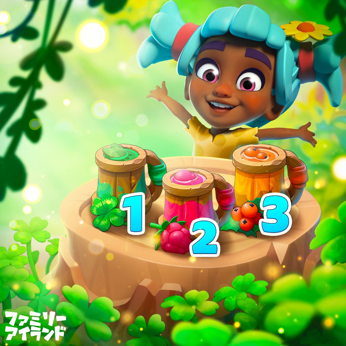 Family Island【公式】 on Twitter "ラッキーな感じ？ 🍀 今すぐラッキー島に行こう!!! https//t.co