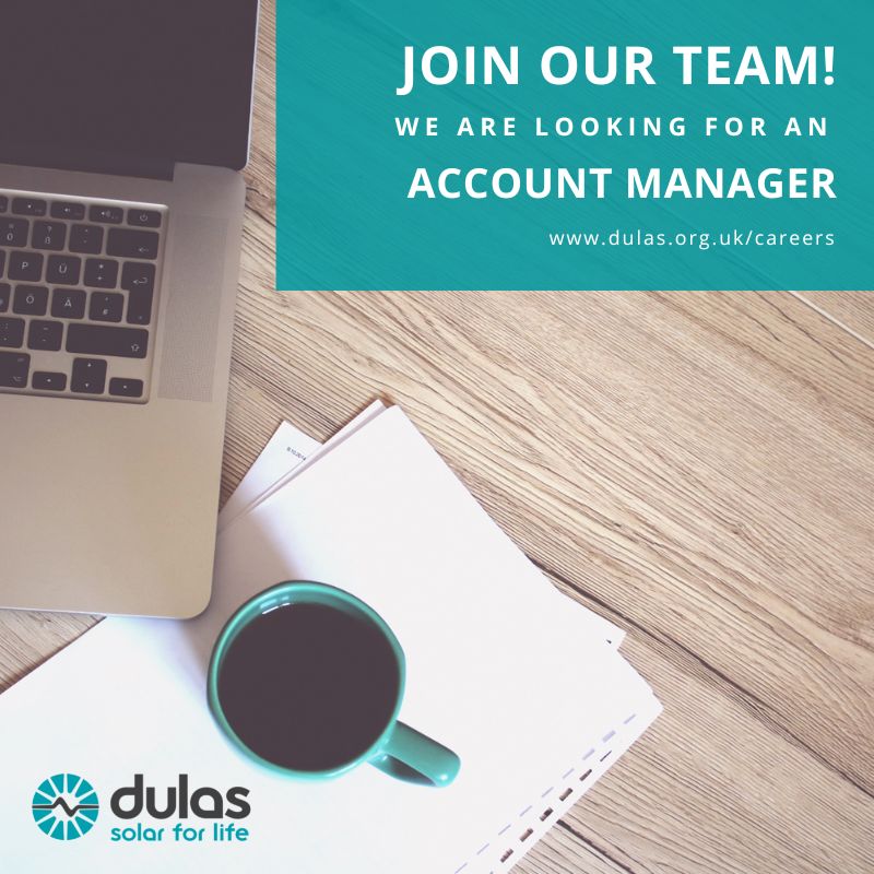 Dulas_Ltd's tweet photo. Just a few days left to apply for our Account Manager role! This is a key role actively involved in the sales operation within the Solar International department. 

Closing Date 17th March https://t.co/AVgm7Coq1o

#recruitment #jobopportunity #career #Machynlleth #Sales #Jobs https://t.co/qisB5ybclj