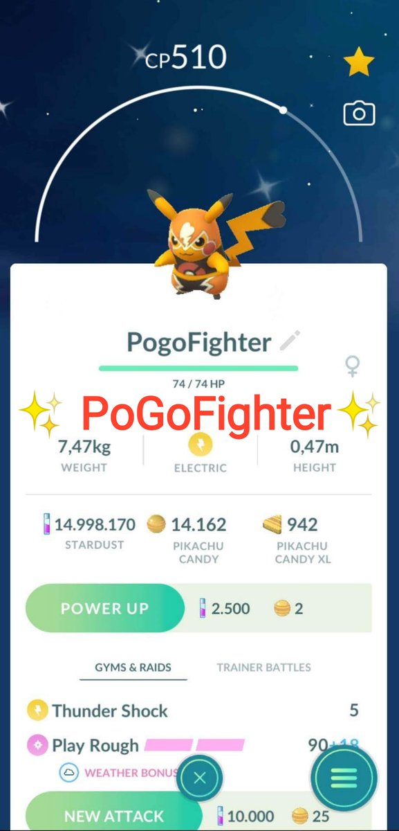 PoGoFighterShop's tweet photo. ✨Shiny Pikachu Libre✨

🥳 Visit my website if you need new Shiny Pokemon, PokeCoins, Premium Raid Passes, and Super Incubators cheaper than PokeShop
https://t.co/2JZhcFbkYf

#ShinyPikachuLibre #GOBattleLeague #PokemonGO #pokemongocommunity #ShinyPokemonGO #GOBattleLeagueService https://t.co/4L9IjQeb3l