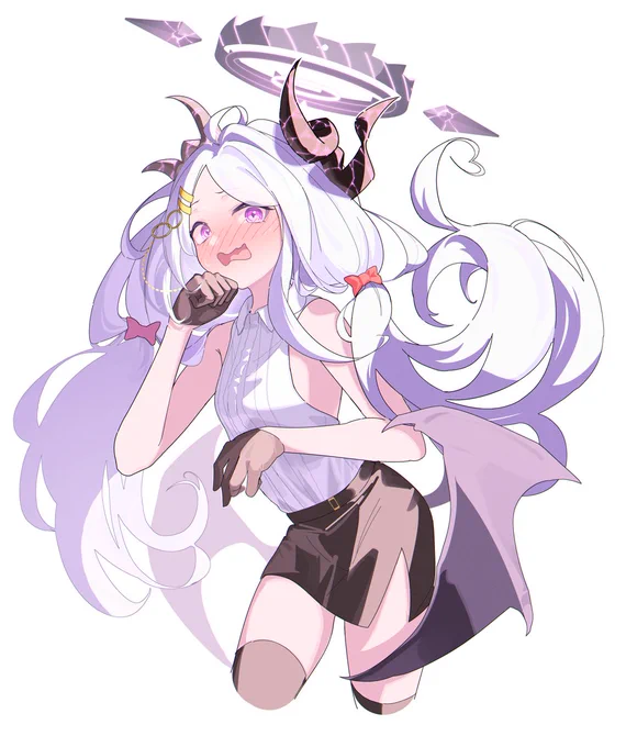 こんな感じの背景無しのイラストなら、設定よりちょっと安めでも受けてるから興味があれば送ってみてね～vtuberさんとかOC歓迎してるヨ～#Skeb #Commission  